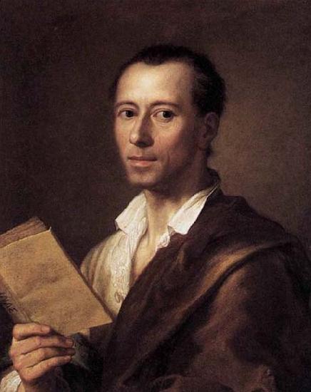 MENGS, Anton Raphael Portrait of Johann Joachim Winckelman oil painting image